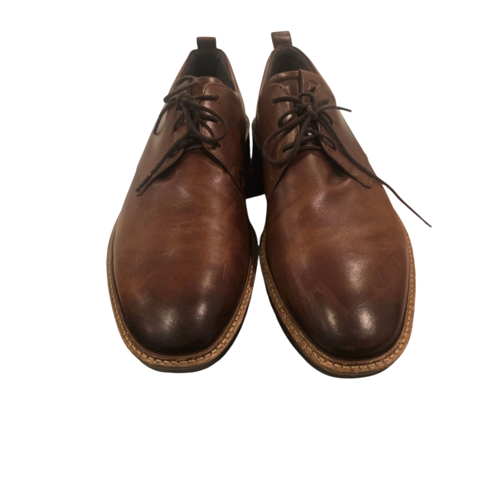ECCO st.1 hybrid Men's Leather Derby Shoes 13 Church Work Dress Shoes - Picture 6 of 16